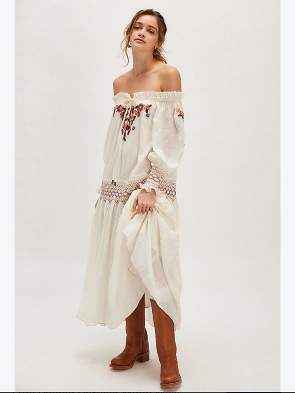 NWT retail $298 size XS #FreePeople. “Harvest Moon Maxi Dress”.